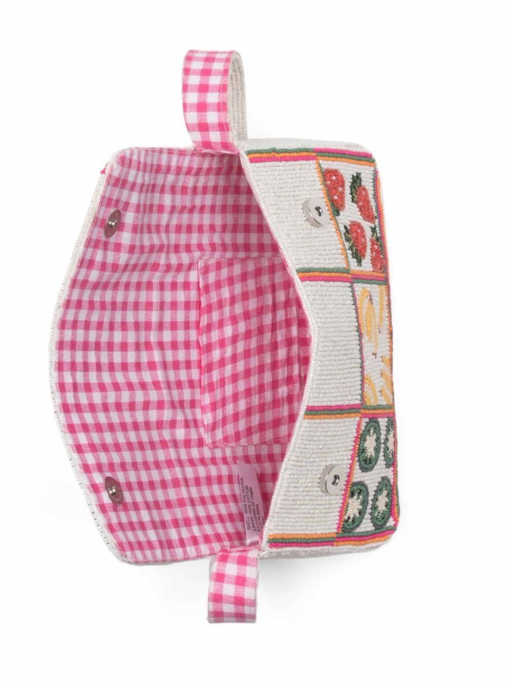 Beaded Fruit Patchwork Shoulder Bag - with Bag Charm - Picture 2 of 8